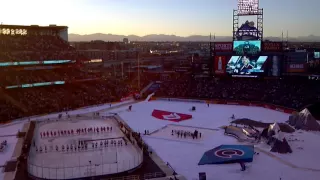 2016 NHL Stadium Series @ Coors Field- Avalanche vs Red Wings Alumni Game- Avs intros