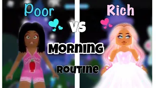 RICH VS POOR MORNING ROUTINE *ROYALE HIGH*