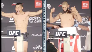 Khamzat Chimaev vs. Li Jingliang Weigh-in Video | UFC 267 | MMA Fighting