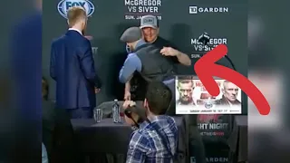 Conor McGregor Hugging Dennis Siver In The Post-Fight Press Conference