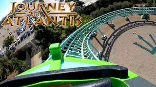 Journey to Atlantis 4K Front Seat POV  - SeaWorld San Diego