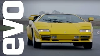 Lamborghini Countach LP 400 S driven | evo ICONS