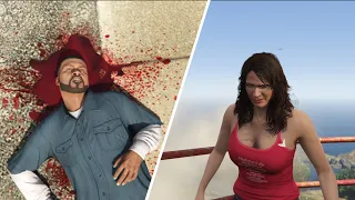 GTA 5 Amanda Kills Franklin in the final mission