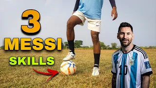 Top 3 Messi Skills To Beat defenders / For beginners