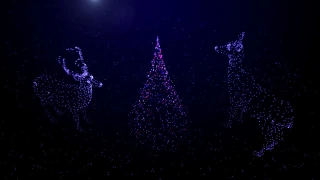 Particle Christmas Scene