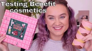 TESTING BENEFIT COSMETICS MAKEUP, TRYING DIFFERENT BENEFIT GIFT SETS