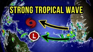 Strong Tropical Wave marching toward the Caribbean...