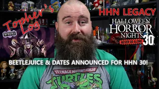 Beetlejuice & Dates Announced For HHN 30 | Topher's Log