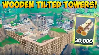 Rebuilding Tilted Towers with 30,000 WOOD! - Fortnite Funny Fails and WTF Moments! #240 (Daily)