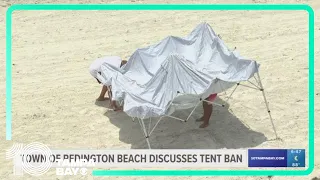 Town of Redington postpones talks on potential beach tent ban