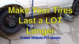 How to make your tires last a long time P71 shown