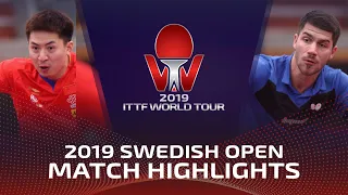 Fang Bo vs Patrick Franziska | 2019 ITTF Swedish Open Highlights (R32)