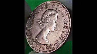 One Penny 1961, ELIZABETH II DEI GRATIA REGINA F D