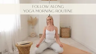 Guided Yoga Inspired Morning Routine | Yoga Teacher Morning Routine