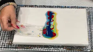 Wasn’t expecting that truly 🤩 something special happened with Amsterdam paint and my pm~ Fluid art