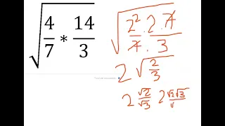 Ejercicio con radicales séptimo grado