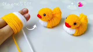 It's so Cute !! Super Easy Duckling Making Idea with Yarn - DIY Woolen Dolls - Amazing Woolen Crafts