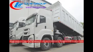 12 wheeler Isuzu Giga 40 ton gravel dump lorry