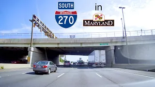 I-270 Southbound in Maryland (Full Trip)