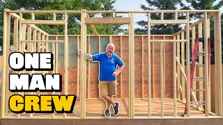 How to Frame a Shed (One Section at a Time)