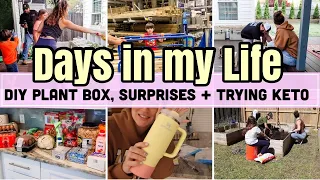SPRING IS IN THE AIR :: DIY GARDEN BOX, B-DAY SURPRISE, SOLAR ECLIPSE + KETO AGAIN 😅 BUSY MOM VLOG
