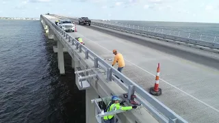 Bridge Conduit Service in Grand Isle, Louisiana (Video 1)