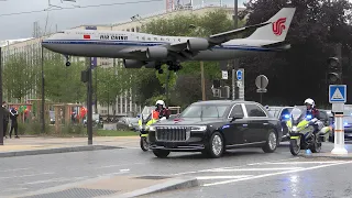 President Xi Jinping arrives in  Paris