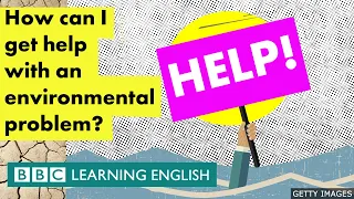 How can I get help with an environmental problem? - BBC Learning English