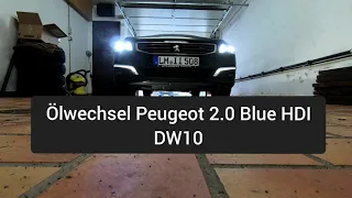 Oil change Peugeot 2.0 Blue HDI DW10