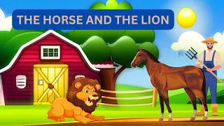 The Horse 🐎 and The Lion 🦁 Moral Story for Kids | English Stories | Bedtime Story | Lucky Kids Tube