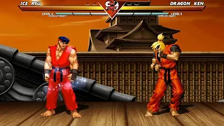 ICE RYU vs DRAGON KEN - High Level Awesome Fight!