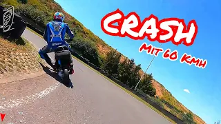 CRASH ! | Mein erster Sturz auf der Rennstrecke bei knapp 60 Kmh | Harz Ring | Freies Trainig