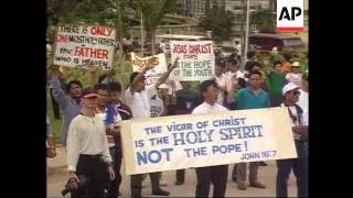 Philippines - Protest Against Pope's Visit