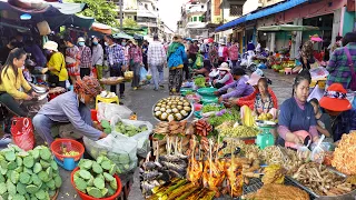 Amazing Cambodian Street Food - Yummy Khmer Food, Snacks, & Fresh Market Food