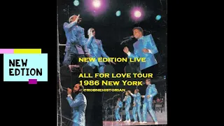 New Edition "Let's Be Friends" Live on the 1986 All for Love Tour