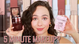CHARLOTTE TILBURY QUICK  & EASY FIVE MINUTE MAKEUP?! Date Night Kit!