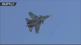 Russian Navy Su-30SM demonstration at MAKS 2021