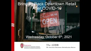 Bringing Back Downtown Retail After COVID-19