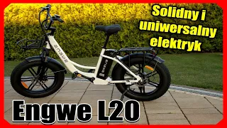 Solidny mocny rower elektryczny do wszechstronnych zastosowań.  Engwe L20 e-bike dla kobiet.