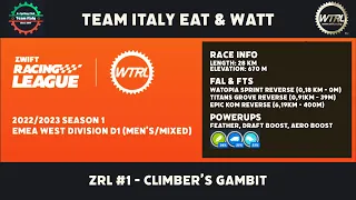 Zwift Racing League 2022/23 Season 1 Race 1 EMEA W D1