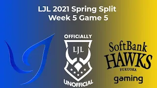 [EN] LJL Spring 2021 - Week 5 Game 5: Crest Gaming Act Vs Fukuoka SoftBank Hawks Gaming