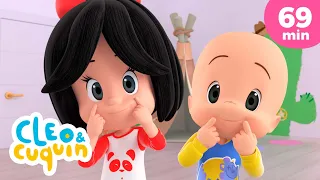 Head, Shoulders Knees and Toes and more Nursery Rhymes by Cleo and Cuquin | Children Songs