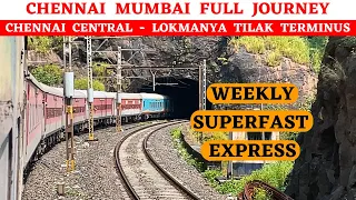 Chennai Mumbai Full Journey | Weekly Express | 130 kmph run