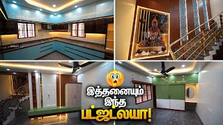இவ்ளோ பண்ணலாமா Semi Modular Kitchen-ல 3BHK Duplex House Interior Design | Mano's Try Tamil Home Tour