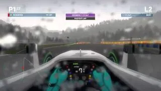 F1 2014 Gameplay - Lap of the Red Bull Ring, Austria in the Wet (Cockpit Cam)