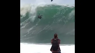 Wipeout at Big The Wedge in California #surfing #california