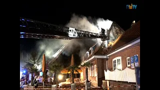 Brandstiftung? Feuer zerstört Restaurant in Ganderkesee