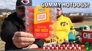 Gummy Hotdogs! and other Snacks from the USA | with Aaron & Grogu