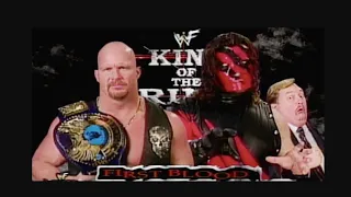 WWE Kane vs Stone Cold First Blood Match 1998 (Real Audio)