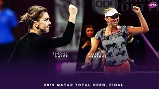 Simona Halep vs. Elise Mertens | 2019 Qatar Total Open Final | WTA Highlights